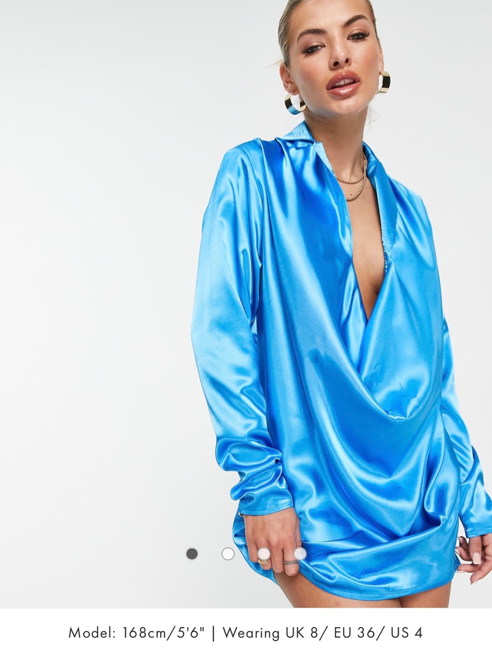 Slinky Vibrant Blue Dress